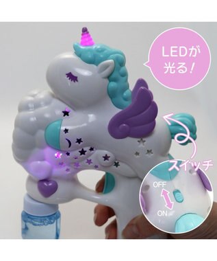 Mother garden マザーガーデン ユニコーンバブルガン LED付き バブルマシン シャボン玉 ホワイト