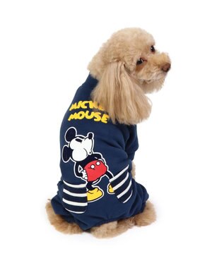 PET PARADISE ディズニー ミッキーマウス ペティヒート ロンパース 小型犬 紺（ネイビー・インディゴ）