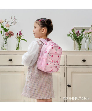 Mother garden マザーガーデン 野いちご 子供用 リュック 【Sサイズ】《レトロストロベリー柄》 レトロストロベリー柄