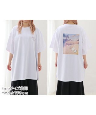 Mother garden しろたん ビッグ Tシャツ 《夕焼け》 ユニセックス 夕焼け