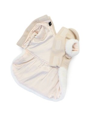 PET PARADISE cherircouture バックリボンコート 小型犬 ベージュ