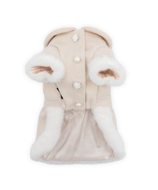 PET PARADISE cherircouture バックリボンコート 小型犬 ベージュ