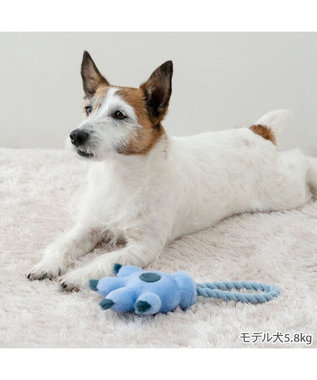 PET PARADISE ディズニー スティッチ 手のロープトイ ライトブルー
