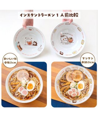 Mother garden しろたん ラーメンどんぶり 《おいしいね》 径18.5cm おいしいね柄