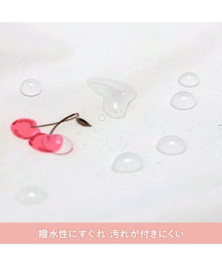 PET PARADISE ペットパラダイス ケープ付き レインコート 《チェリー》 中型犬 大型犬 ホワイト×レッド