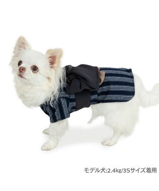 PET PARADISE ペットパラダイス  浴衣 《日本画風 犬刺繍》 小型犬 ブラック