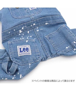 PET PARADISE Ｌｅｅ ペイント デニム オーバーオール 中型犬 大型犬 ライトインディゴブルー