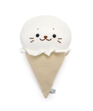 Mother garden しろたん 白いもの クール  ぬいぐるみ 《アイスバー/コーンアイス》 単品 コーンアイス