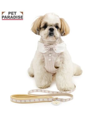 PET PARADISE ペットパラダイス くまちゃん 襟付き スリム ハーネス＆リード ４Ｓ/３Ｓ 小型犬