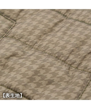 PET PARADISE ペットパラダイス 防寒コート 《千鳥柄》 中型犬 大型犬 カーキ