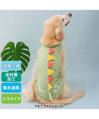 PET PARADISE ペットパラダイス エコメイド タンクトップ 《ポップな恐竜》 中型犬 大型犬