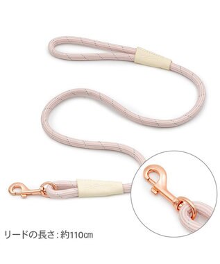 PET PARADISE ペットパラダイス ロープ リード ピンク　M～Ｌ 大型犬 ピンク