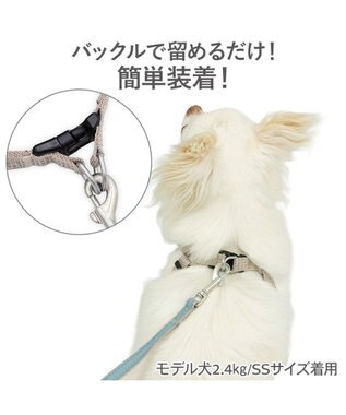 PET PARADISE ペットパラダイス 超反射 切り替え ハーネス＆リード ＳＳ 《ブルーグリーン》 ブルーグリーン
