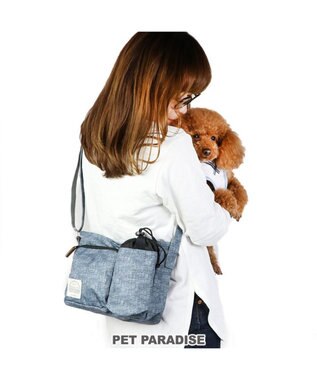 PET PARADISE お散歩バッグ ショルダー 紺
