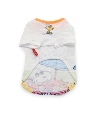 PET PARADISE スヌーピー UV反応 色が変わるTシャツ 《ビーチ柄》 小型犬 ブルー