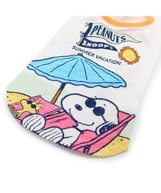 PET PARADISE スヌーピー UV反応 色が変わるTシャツ 《ビーチ柄》 小型犬 ブルー