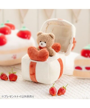 PET PARADISE ペットパラダイス プレゼント トイ ベージュ×レッド