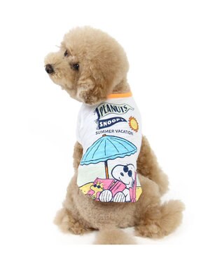 PET PARADISE スヌーピー UV反応 色が変わるTシャツ 《ビーチ柄》 小型犬 ブルー