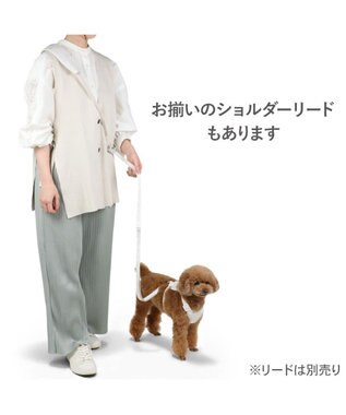 PET PARADISE ペットパラダイス アクティブハーネス 花柄りぼん ＳＳ 小型犬 オフホワイト