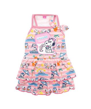PET PARADISE スヌーピー 接触冷感 ワンピース 《サマーバケーション》 小型犬 ピンク