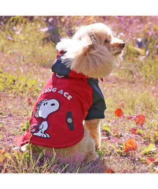 PET PARADISE スヌーピー 遠赤外線 コート 《ボルドー》 小型犬 ボルドー