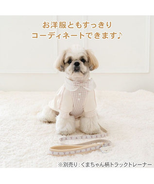 PET PARADISE ペットパラダイス くまちゃん 襟付き スリム ハーネス＆リード Ｓ 小型犬 ブラウン