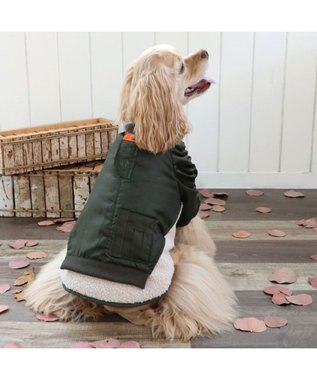 PET PARADISE ペットパラダイス 遠赤外線 ドッキングブルゾン 中型犬 カーキ