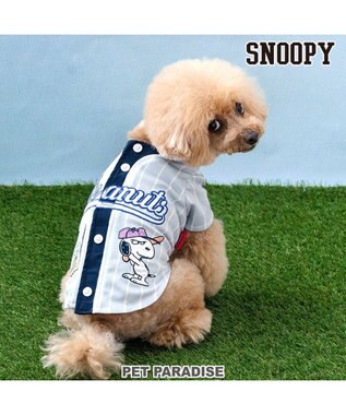  スヌーピー ベースボール Ｔシャツ 《グレー》 小型犬
