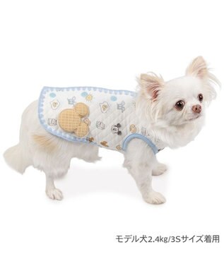 PET PARADISE ディズニー ミッキーマウス ベスト 《パン柄》 小型犬 ホワイト