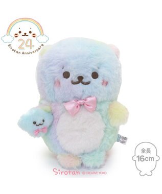 Mother garden らっこいぬ 虹のふわふわ マスコット 16cm -