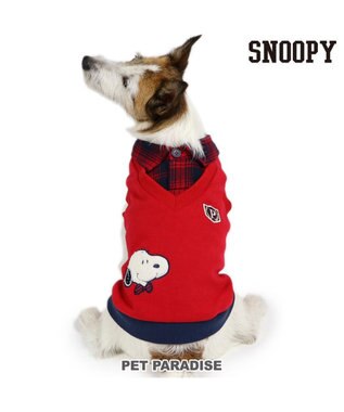 PET PARADISE スヌーピー おりこうトレーナー  レッド 小型犬