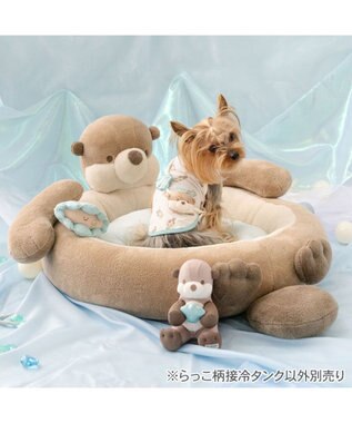 PET PARADISE ペットパラダイス 接触冷感 タンクトップ 《らっこ柄》 小型犬 ホワイト