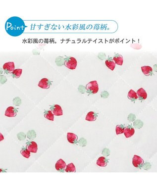PET PARADISE 接触冷感 柔らか クールマットM《苺 ネイティブ 》 (90×60cm) 苺柄