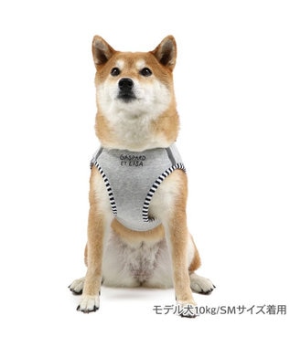 PET PARADISE リサとガスパール ベストハーネス 《エッフェル》 ＳＭ グレー
