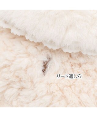 PET PARADISE ペットパラダイス 肩開き ボアベスト 《フローラル 花柄》 中型犬 大型犬 ホワイト