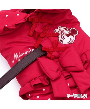 PET PARADISE ディズニー ミニー 襟付き 綿入ベスト 小型犬 レッド