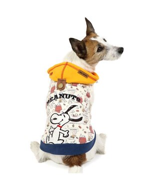 PET PARADISE スヌーピー パーカー 《ご機嫌柄》 小型犬 ネイビー