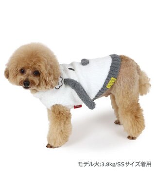 PET PARADISE スヌーピー フェイス ニット 小型犬 ホワイト