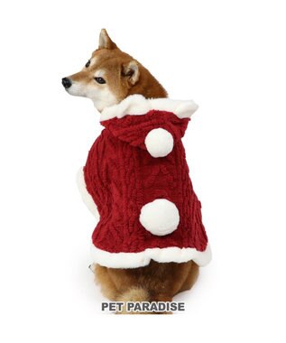 PET PARADISE ペットパラダイス サンタさん くま ポンチョ 中型犬 大型犬