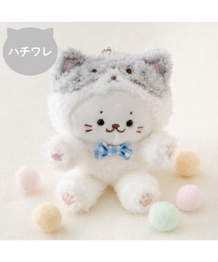 Mother garden しろたん 猫キーホルダー 《ハチワレ》 単品 ハチワレ