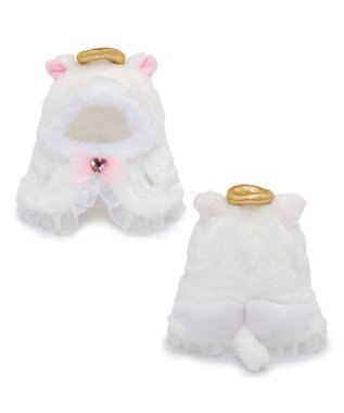 Mother garden しろたん ついてきちゃうしろたん マスコット用着せ替え服 にゃんこポンチョ 《てんし》 単品 てんし