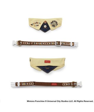 PET PARADISE ミニオン ティム 首輪 【ＳＳ】 襟付き 小型犬 紺（ネイビー・インディゴ）