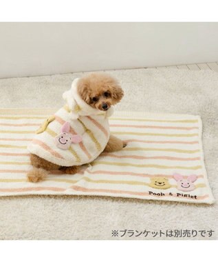 PET PARADISE ディズニー くまのプーさん ＆ ピグレット 遠赤外線 ポンチョ 小型犬 オフホワイト