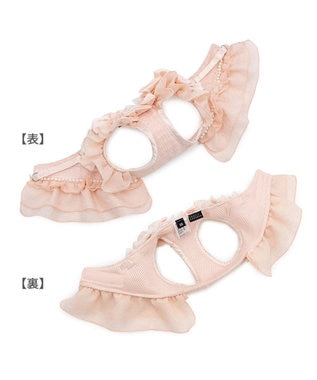 PET PARADISE cherircouture ツイード ベストハーネス 《ピンク》 ４Ｓ/３Ｓ ピンク