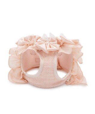 PET PARADISE cherircouture ツイード ベストハーネス 《ピンク》 ４Ｓ/３Ｓ ピンク