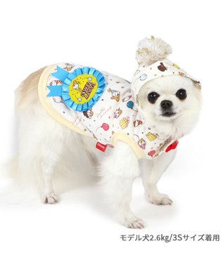 PET PARADISE ディズニー ドナルドダック 90周年 パーカー 《パーティ柄》 小型犬 パーティ柄