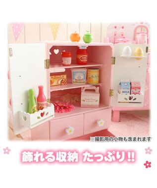 Mother garden マザーガーデン 野いちごままごと デラックス 冷蔵庫 《キューティー柄》 ピンク