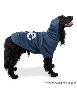 PET PARADISE Lee カットオフ パーカー 《ネイビー》 中型犬 大型犬 ネイビー