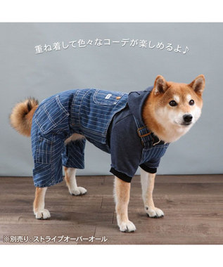 PET PARADISE Lee カットオフ パーカー 《ネイビー》 中型犬 大型犬 ネイビー