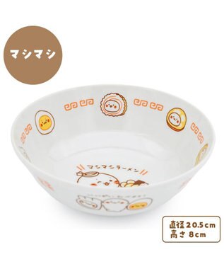 Mother garden しろたん ラーメンどんぶり 《マシマシ》 径20.5cm マシマシ柄